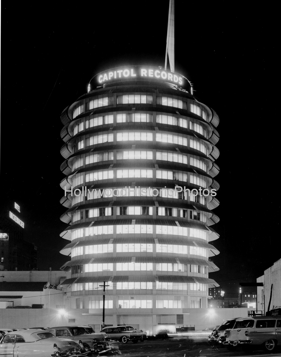 Capitol Records at night 1957 rotated wm.jpg